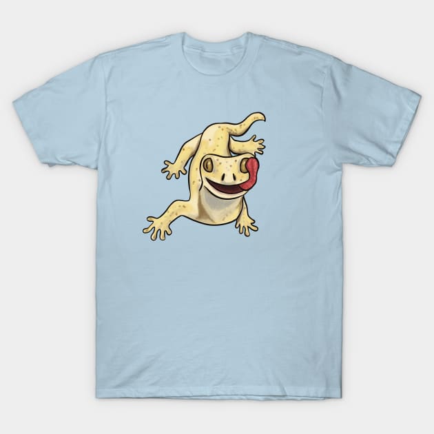 Grinning Gecko T-Shirt by danyellysdoodles